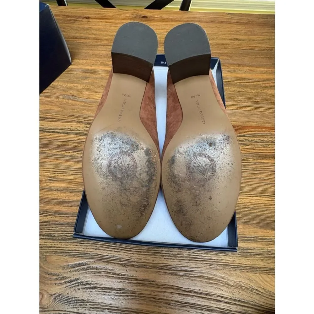 Adrienne Vittadini Rust Suede Round-Toe Pumps